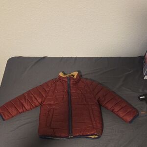 GAP Kids Burgundy Puffer Coat